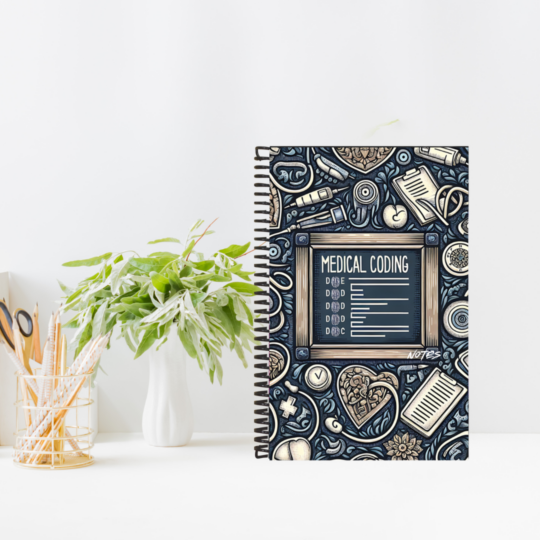 Medical Coding Notebook 7 x 10 inch  lined 200 pages